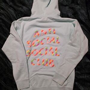 Anti Social Social Club Light Blue Hoodie Sz M